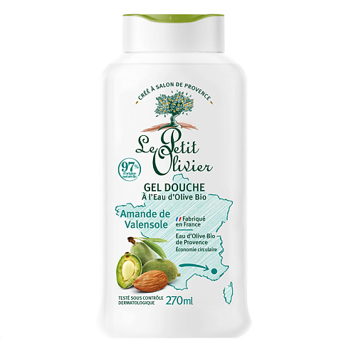 LE PETIT OLIVIER Гель для душа увлажняющий Миндаль из Валенсоли Amande de Valensole Gel Douche 270 #1