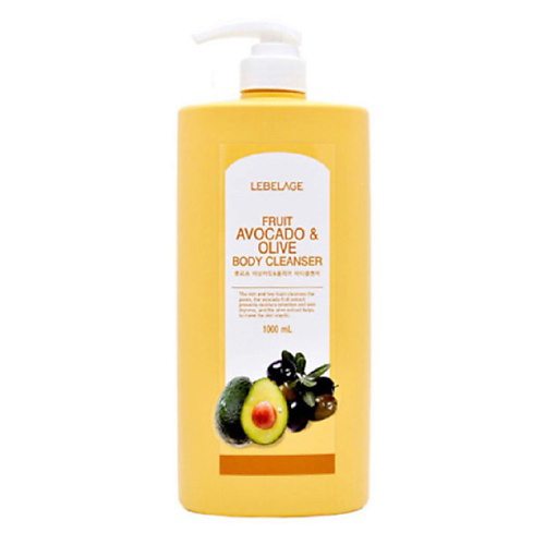 LEBELAGE Гель для душа с авокадо и оливы FRUIT AVOCADO & OLIVE BODY CLEANSER 1000 #1