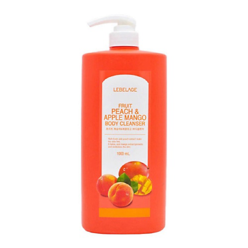 LEBELAGE Гель для душа с персиком и манго FRUIT PEACH & APPLE MANGO BODY 1000 #1