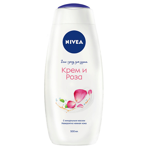 NIVEA Гeль-уход для душа Крем и Роза 500 #1