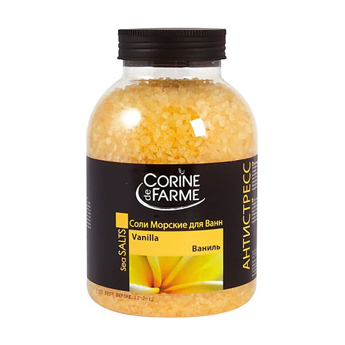 CORINE DE FARME Соли для ванн морские ваниль Sea salts for the bath Vanilla #1