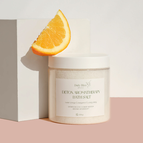DAILY BLISS SKINCARE Детокс соль для ванны с магнием, маслами и витамином F 450 #1
