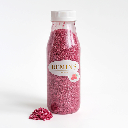 DEMIN`S FOR HOME Морская соль для ванн с шиммером и маслами «Клубничное мороженое» 360 #1