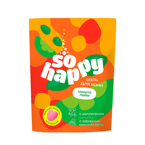 LABORATORY KATRIN Морская соль для ванны  + бомбочка для ванны "SOHappy" Мохито Лайм #1