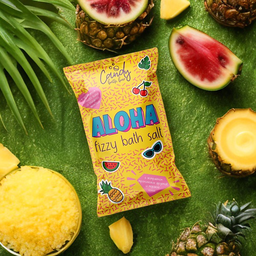 LABORATORY KATRIN Шипучая двухцветная соль для ванн Candy bath bar "Aloha" 100 #1