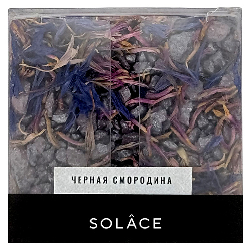 SOLACE Мерцающая соль для ванны "Черная смородина" с шиммером и сухоцветами 150 #1
