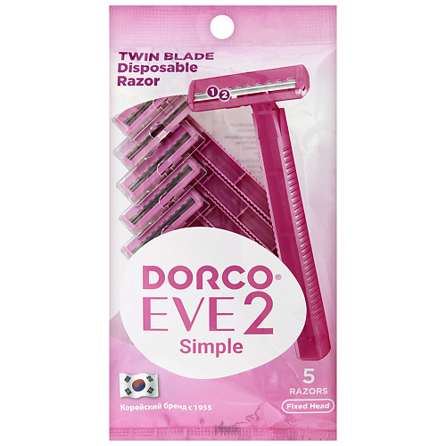 DORCO Женские бритвы одноразовые EVE2 Simple TD, 2-лезвийные #1