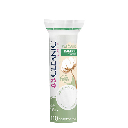 CLEANIC Naturals Bamboo&Cotton Ватные диски гигиенические #1