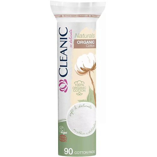CLEANIC Naturals Organic Cotton Гигиенические ватные диски #1