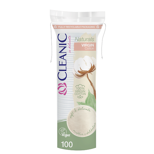CLEANIC Naturals Virgin Cotton Ватные диски гигиенические #1