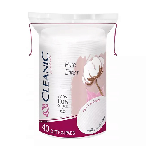 CLEANIC Pure Effect Гигиенические ватные диски овальные #1