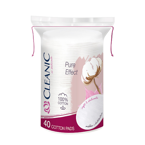 CLEANIC Pure Effect Ватные диски гигиенические овальные #1