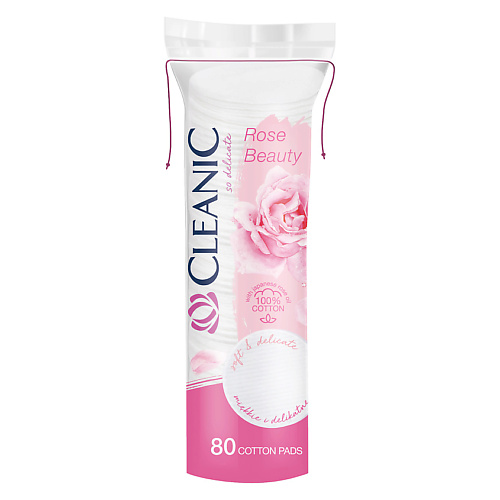 CLEANIC Rose Beauty Гигиенические ватные диски #1