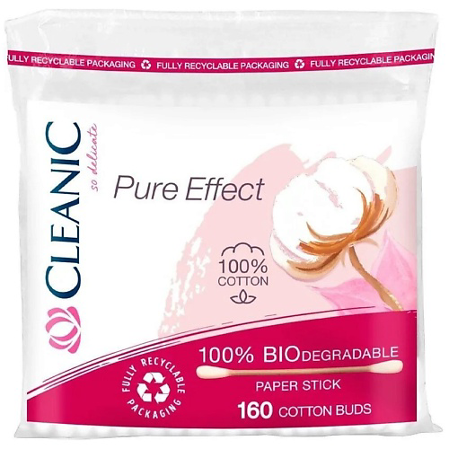 CLEANIC Pure Effect гигиенические ватные палочки #1