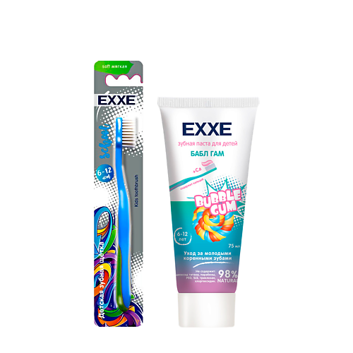 EXXE Baby Детский набор для полости рта Зубная паста + Зубная щетка #1