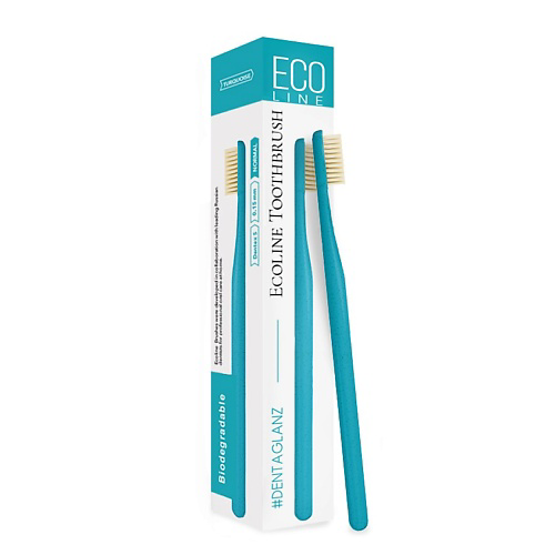 #DENTAGLANZ  Зубная щетка Ecoline Toothbrush Turquoise #1