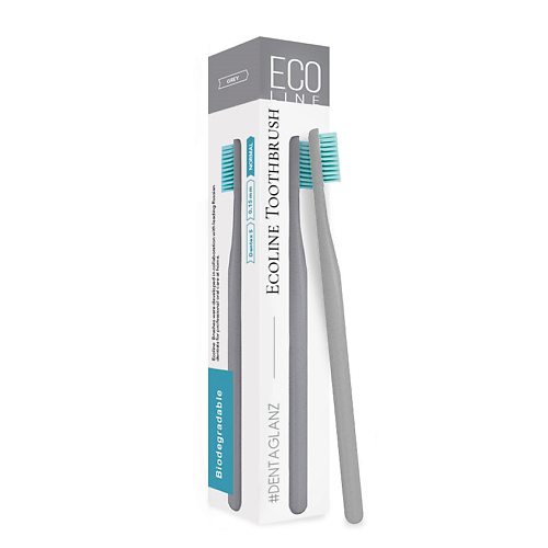 #DENTAGLANZ  Зубная щетка Ecoline Toothbrush Grey #1