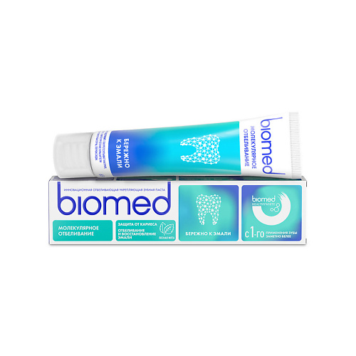 BIOMED Инновационная зубная паста со вкусом лесной мяты "Молекулярное отбеливание" HealthyWhite 65 #1