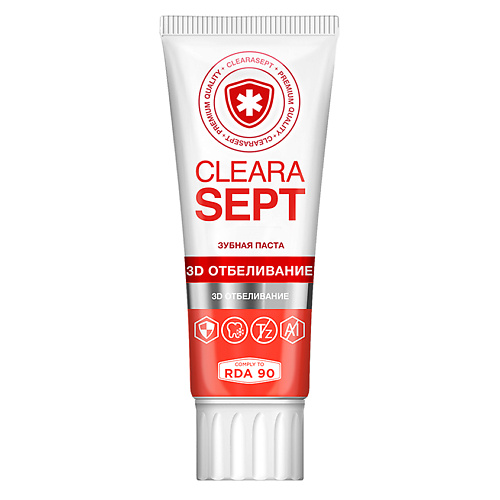 CLEARASEPT зубная паста 3D Отбеливание зубов 75 #1