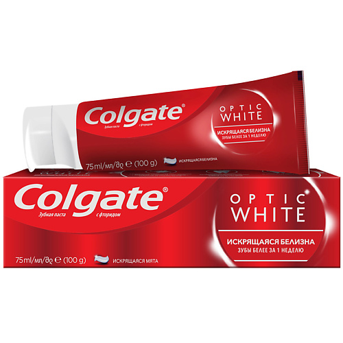 COLGATE Отбеливающая зубная паста Искрящаяся белизна Optic White 75 #1