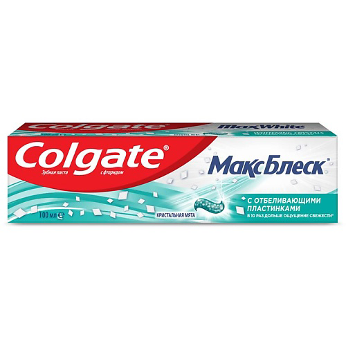 COLGATE Отбеливающая зубная паста Макс Блеск Max White 100 #1