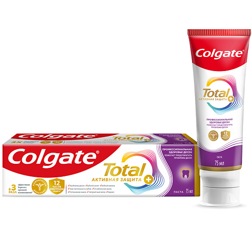 COLGATE Зубная паста TOTAL PRO здоровье дёсен 75 #1