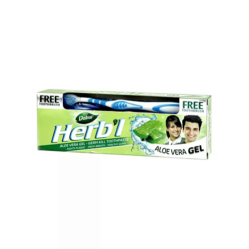 DABUR Зубная паста алоэ вера + щетка (Aloe Vera) 150 #1