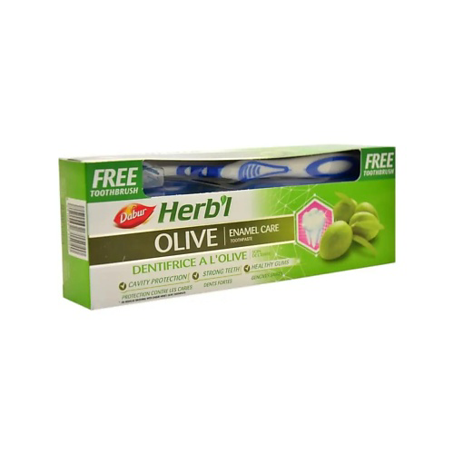 DABUR Зубная паста с оливой + щетка (Olive Toothpaste) 150 #1