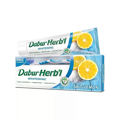 DABUR Зубная паста соль-лимон со щеткой 150 #1