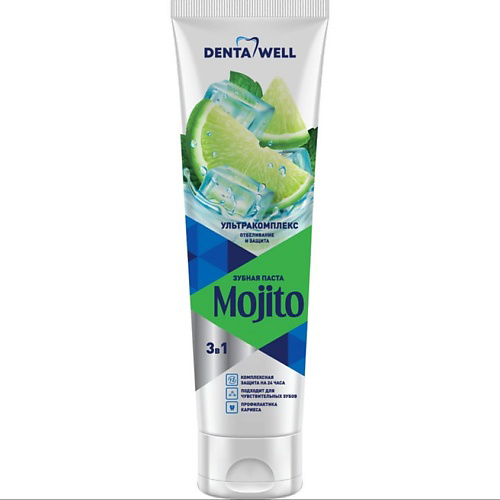 DENTA WELL Зубная паста  "Мохито" отбеливающая, для чувствительных зубов #1