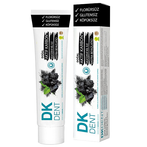 DK DENT Зубная паста с активированным углем Activated Carbon 75 #1