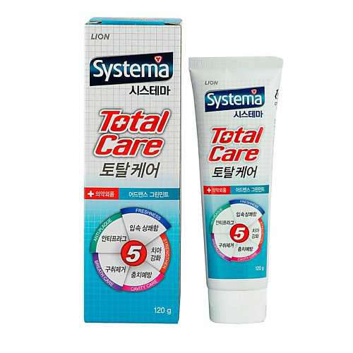 LION SYSTEMA Зубная паста комплексный уход "Systema total care" со вкусом мяты 120 #1