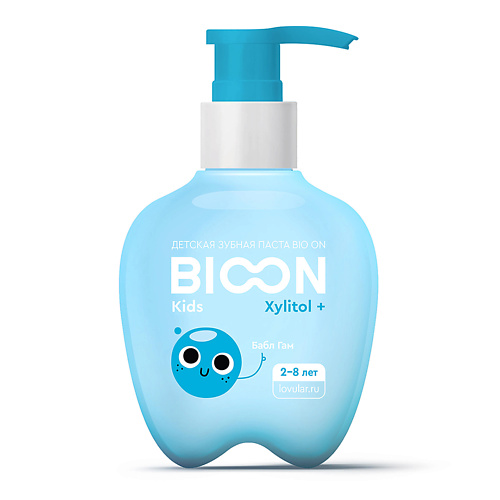 LOVULAR Детская зубная паста BIOON с ксилитом, Bubble gum 200 #1