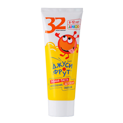 MODUM Паста зубная детская 32 ЖЕМЧУЖИНЫ JUNIOR Укрепление эмали Джуси-фрут 75 #1