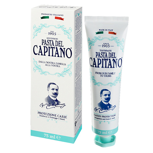 PASTA DEL CAPITANO Зубная паста защитная Caries Protection 75 #1