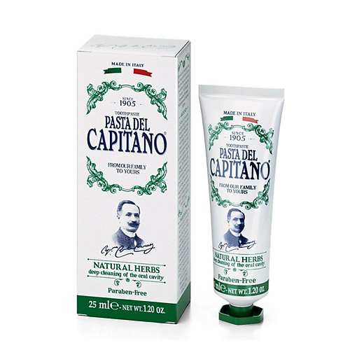 PASTA DEL CAPITANO Зубная паста с натуральными травами Natural Herbs 25 #1
