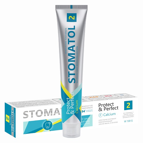 STOMATOL Calcium Зубная паста профилактическая укрепление и реминерализация эмали 100 #1