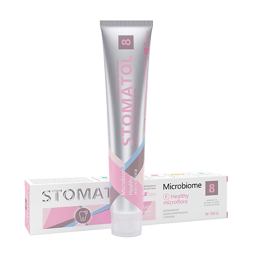 STOMATOL Microbiome зубная паста с пробиотиком для восстановления микрофлоры полости рта 100 #1
