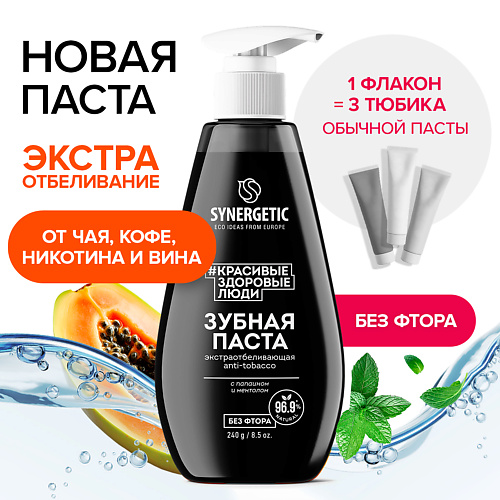 SYNERGETIC Зубная паста ANTI-TOBACCO 240 #1