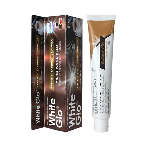 WHITE GLO Зубная паста для любителей кофе и чая, отбеливающая 100 #1
