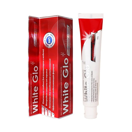 WHITE GLO Зубная паста профессиональный выбор, отбеливающая 100 #1