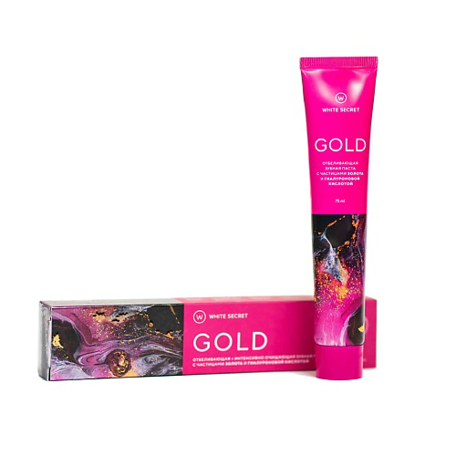 WHITE SECRET Отбеливающая зубная паста GOLD 75 #1