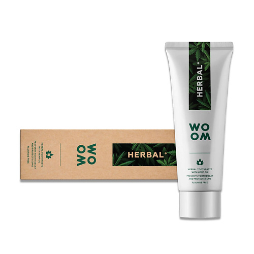 WO OM Натуральная зубная паста с конопляным маслом WOOM HERBAL+ 75 #1
