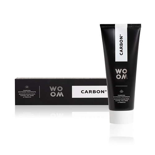 WO OM Осветляющая зубная паста с фтором CARBON+ 75 #1