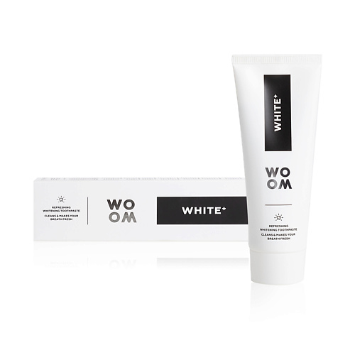 WO OM Отбеливающая зубная паста с фтором WHITE+ 75 #1