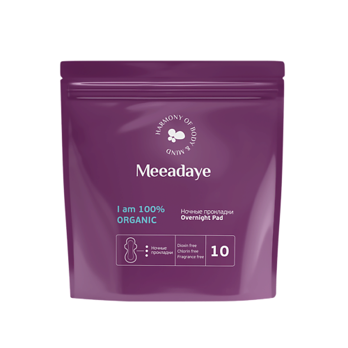 MEEADAYE Ночные гигиенические прокладки Overnight Pad с двойными крылышками #1