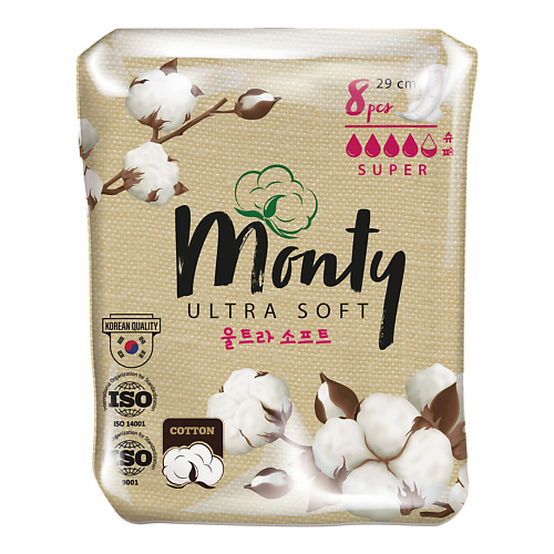 MONTY Женские гигиенические прокладки  ULTRA SOFT SUPER PLUS #1
