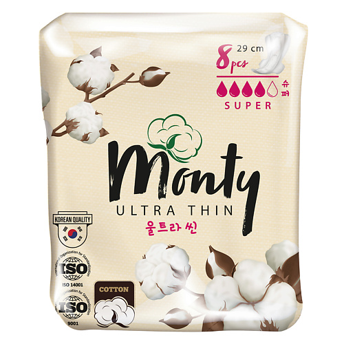MONTY Женские гигиенические прокладки ULTRA THIN SUPER PLUS #1