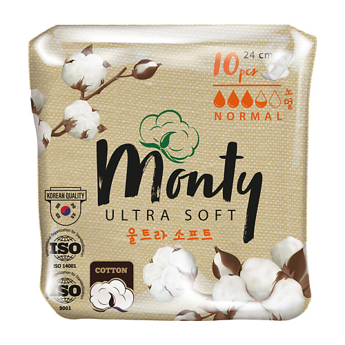 MONTY Женские гигиенические прокладки ULTRA SOFT NORMAL PLUS #1