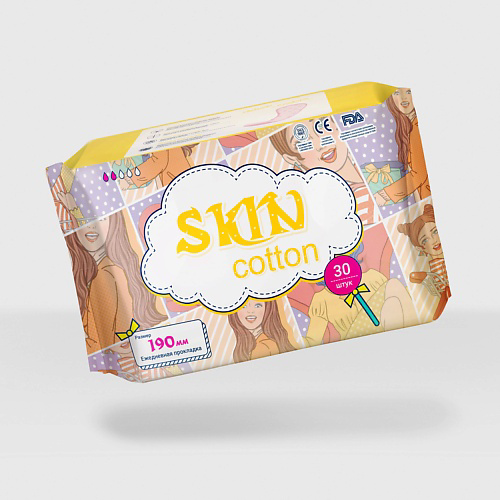 SKIN COTTON Прокладки гигиенические ежедневные #1